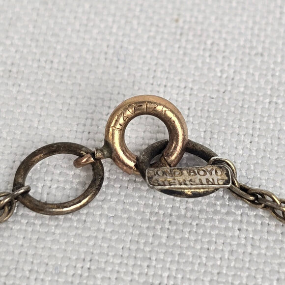 Vintage Reworked Gold Tone Fringe Pendant Necklace - Picture 6 of 7